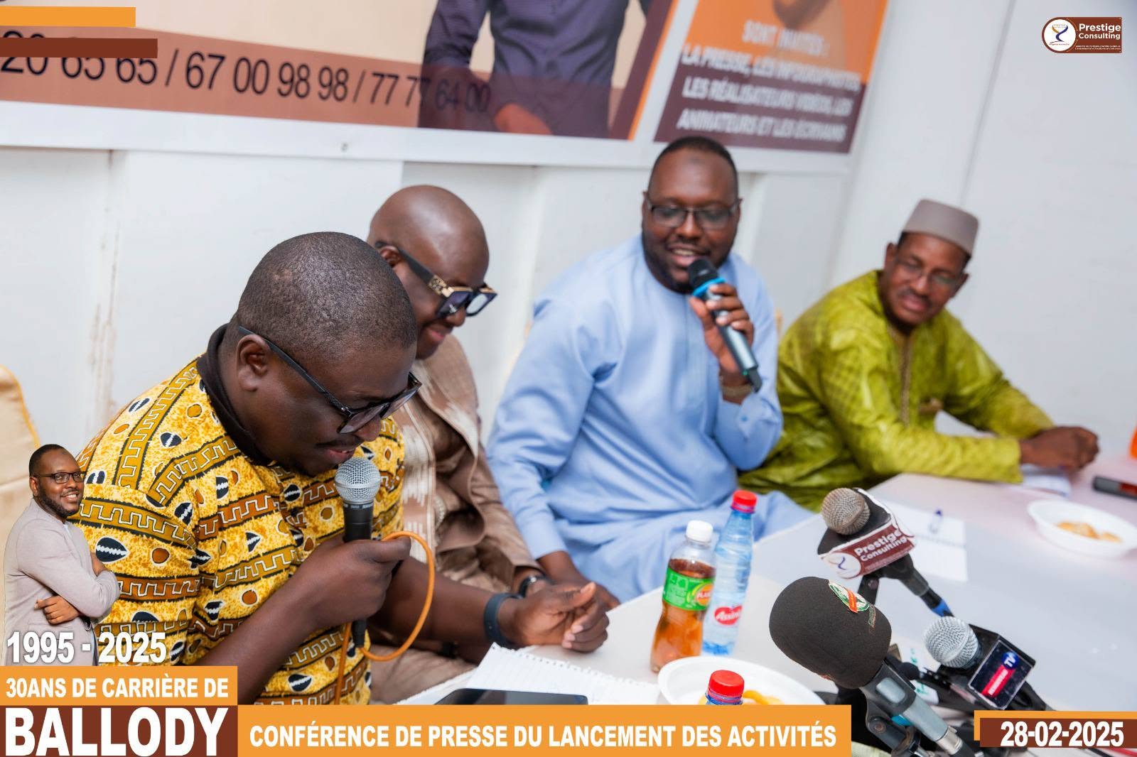 Conférence de presse Ismael Ballo dit Ballody , 30ans de carrière